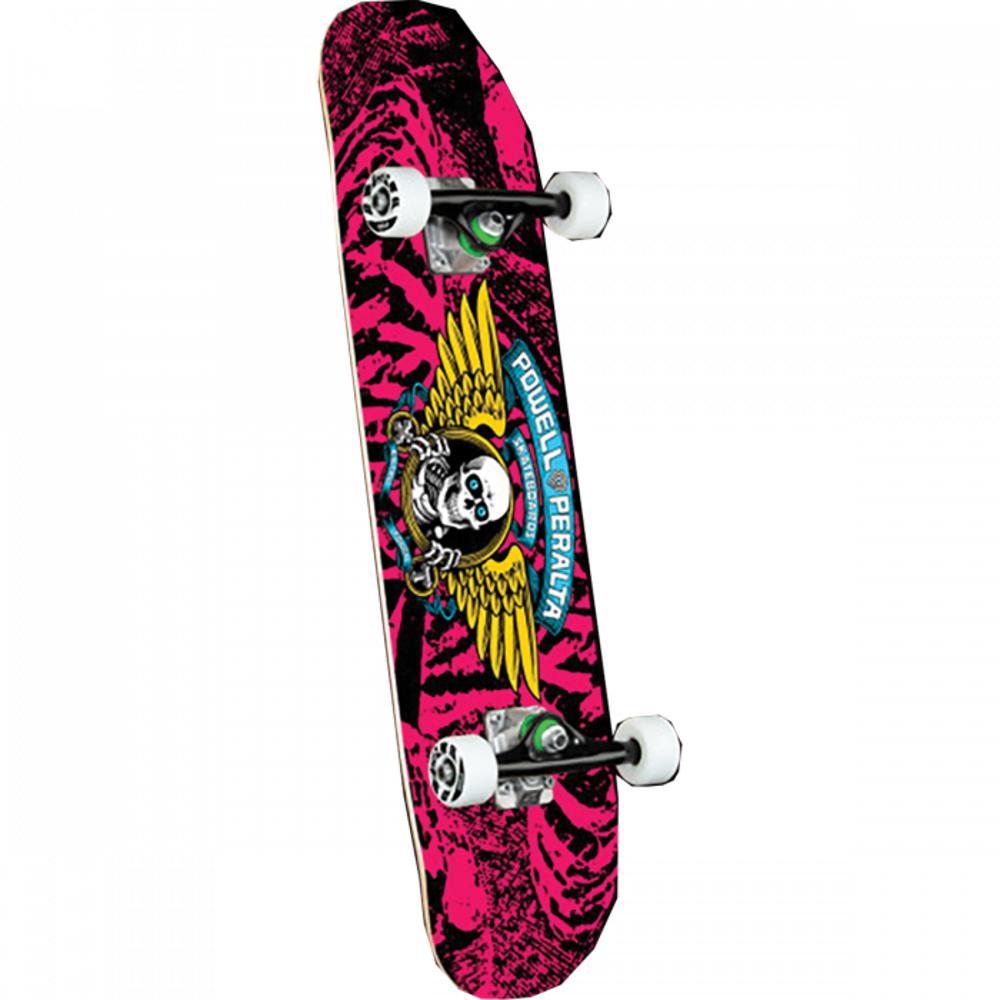 Powell Peralta Winged Ripper 7.0" White/Pink Skateboard - Longboards USA
