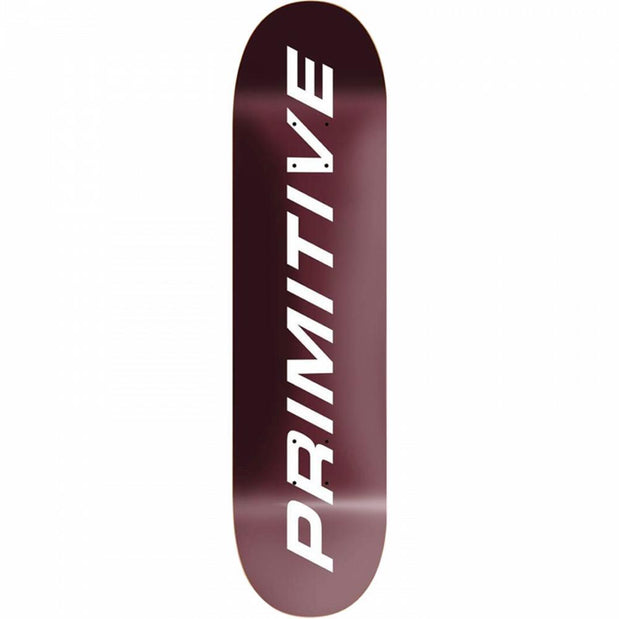 Primitive Euro Slant Core 8.25" Burgundy Skateboard Deck - Longboards USA