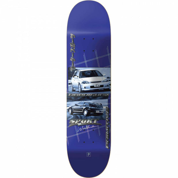 Primitive Rodriguez Projects 8.12 Blue Skateboard Deck - Longboards USA