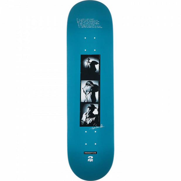 Primitive Shadows 8.12" Teal Skateboard Deck - Longboards USA