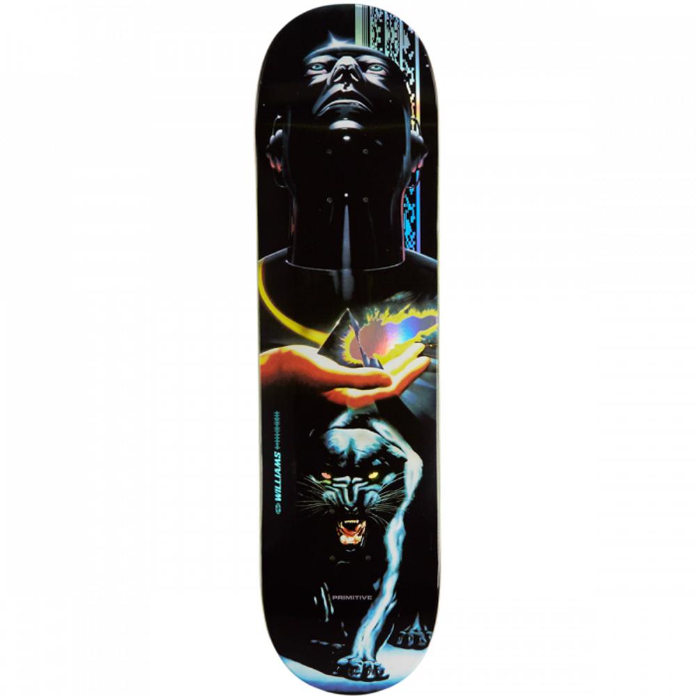 Primitive Williams Panther 8.25" Black Skateboard Deck - Longboards USA