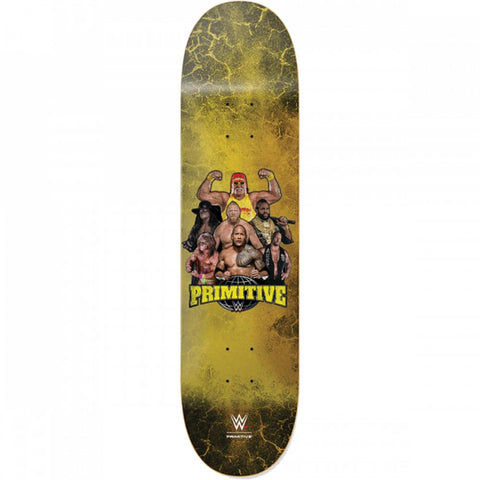 Primitive WWE Mania Team 8.38" Gold Skateboard Deck - Longboards USA