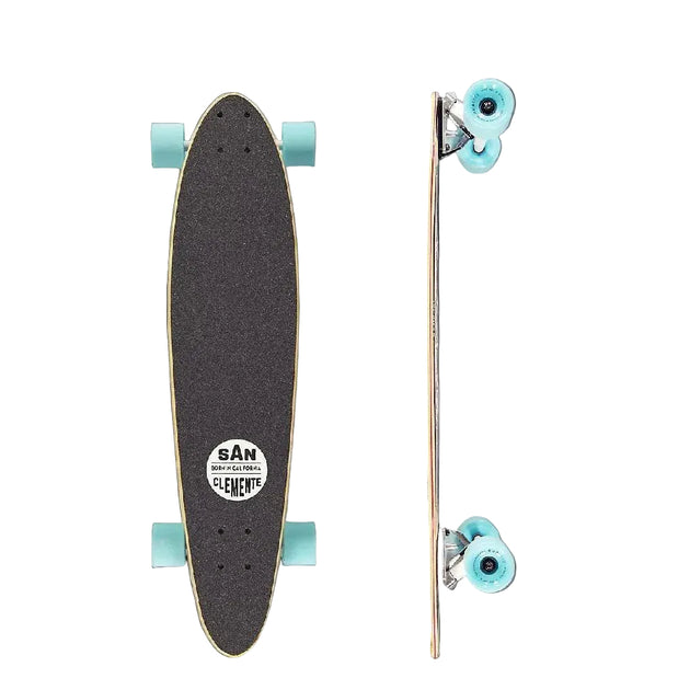 San Clemente Tiger and Lily 34" Pintail Longboard - Longboards USA