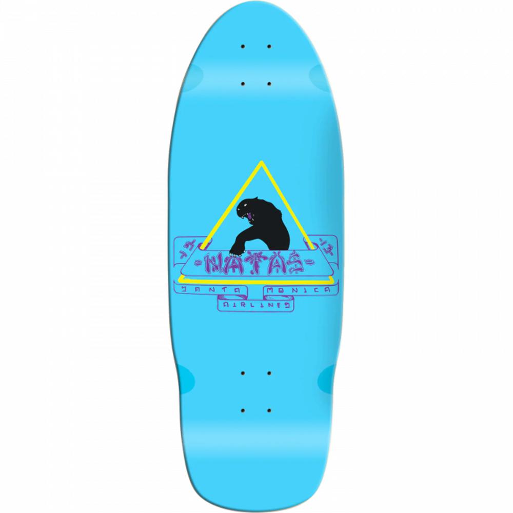 Santa Monica Airlines Natas 10" Blue Skateboard Deck - Longboards USA