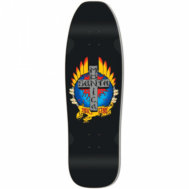 Santa Monica Airlines Stigmata 9.5" Black Skateboard Deck - Longboards USA