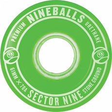 Sector 9 Nineballs 61mm 78A Clear Green Wheels | Set of 4 - Longboards USA