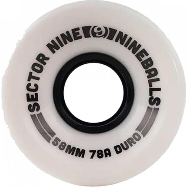 Sector 9 Nineballs 61Mm 78A Opaque White Wheels - Longboards USA