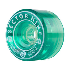 Sector 9 Nineballs 65mm 78A Clear Green Wheels | Set of 4 - Longboards USA