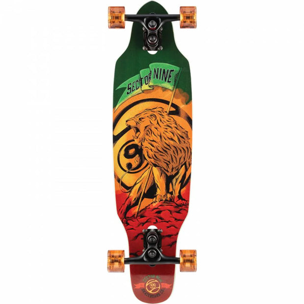 Sector 9 Rasta Mini Striker 33" Drop Through Longboard with Sidewinder Trucks