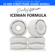 Shark Wheel 54mm/99a Cream - Iceman Formula - Pro Signature Skateboard Wheels - Longboards USA