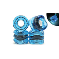 Shark Wheel 70mm/78a Firefly - Transparent Blue with Blue Lights Longboard Wheels - Longboards USA