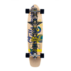 Stella Tropical Emblem 42” Kicktail  Longboard - Longboards USA