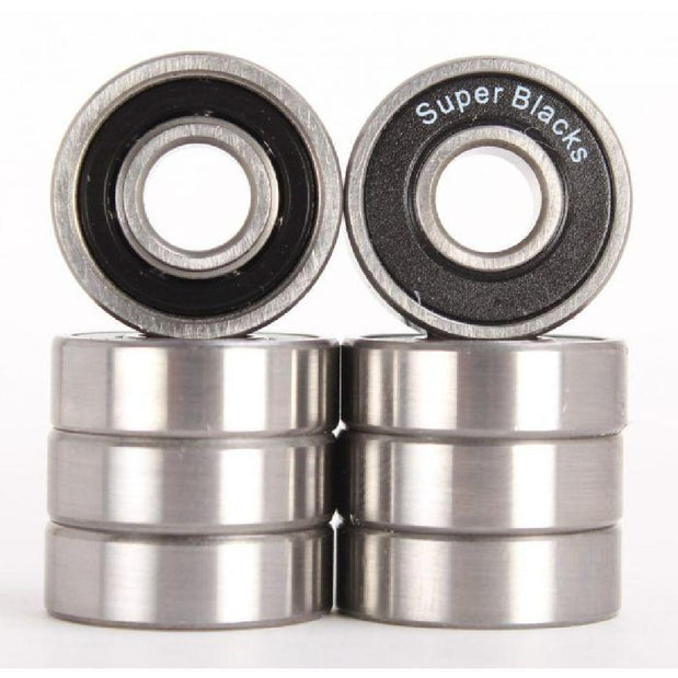 Super Blacks Longboard Skateboard Bearings - Longboards USA