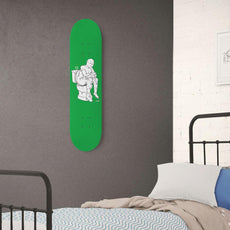 The Thinker Green 8.25" Custom Skateboard or Wall Art - Longboards USA