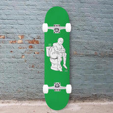 The Thinker Green 8.25" Custom Skateboard or Wall Art - Longboards USA