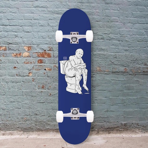 The Thinker Purple 8.25" Custom Skateboard or Wall Art - Longboards USA