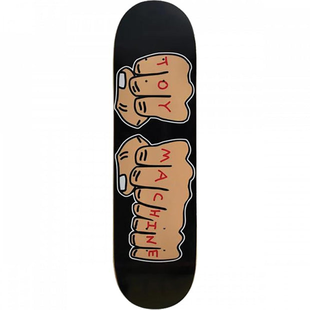 Toy Machine Fists #2 8.0" Black Skateboard Deck - Longboards USA