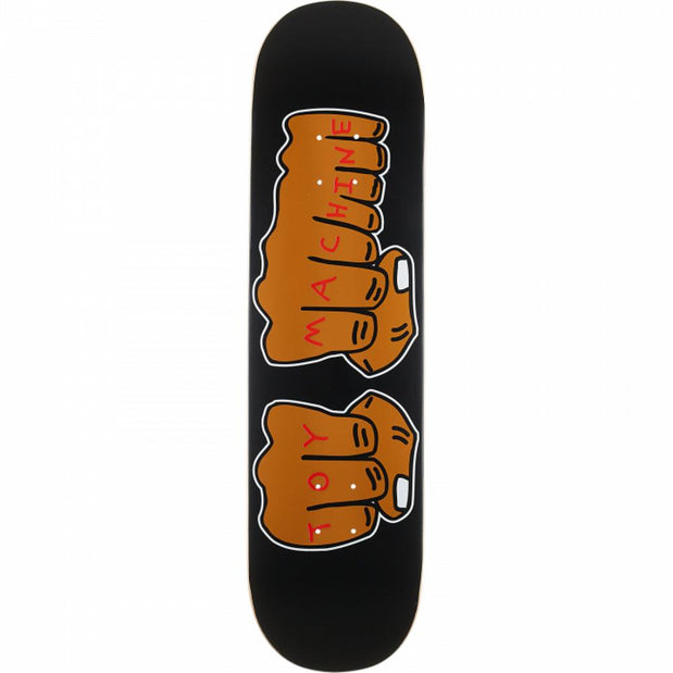 Toy Machine Fists #3 8.25" Black Skateboard Deck - Longboards USA