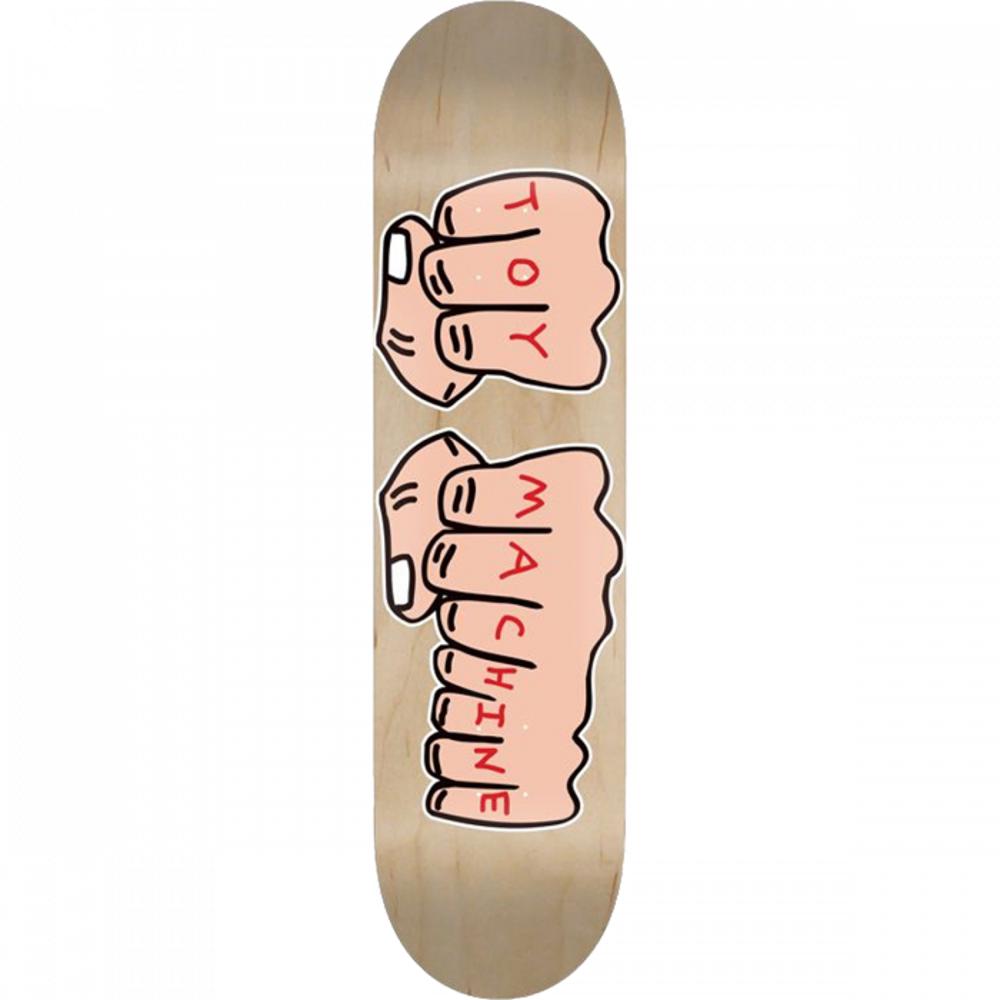 Toy Machine Fists 8.0" Natural Skateboard Deck - Longboards USA