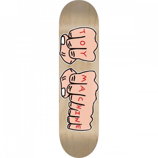 Toy Machine Fists 8.0" Natural Skateboard Deck - Longboards USA