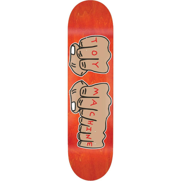 Toy Machine Fists Assorted Stains 8.0"  Skateboard Deck - Longboards USA