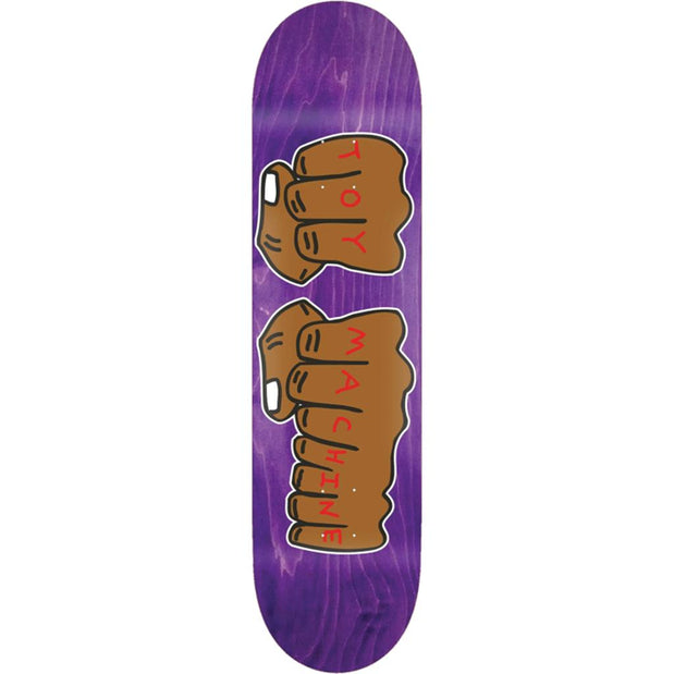 Toy Machine Fists Assorted Stains Graphic 7.75" Skateboard Deck - Longboards USA
