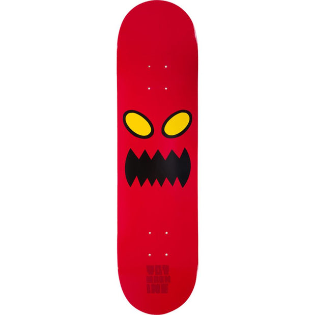 Toy Machine Monster Face 8.0" Red Skateboard Deck - Longboards USA