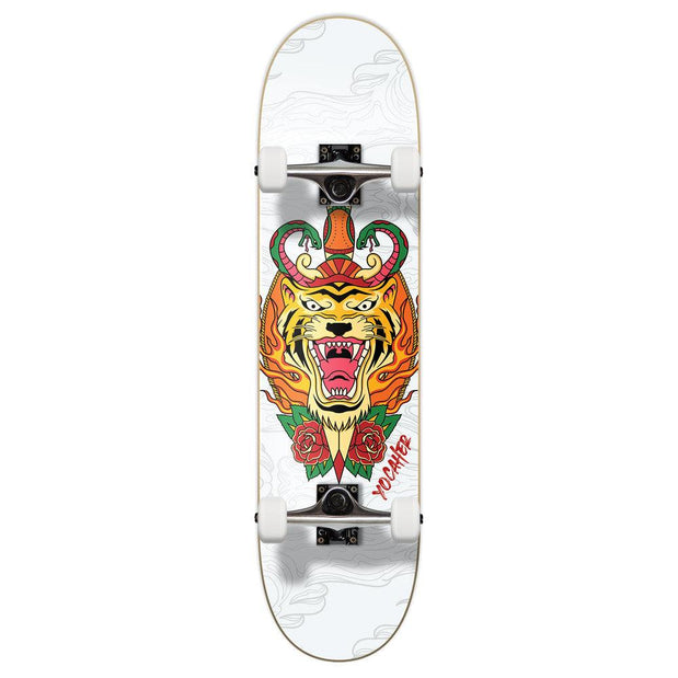 Yocaher  Flaming Tiger 7.75" Skateboard - Longboards USA