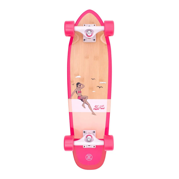 Z-Flex Bamboo Pink 27" Cruiser - Longboards USA