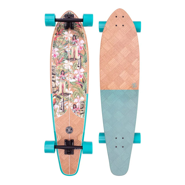 Z-Flex Banana Train Roundtail 39" Kicktail Longboard - Longboards USA