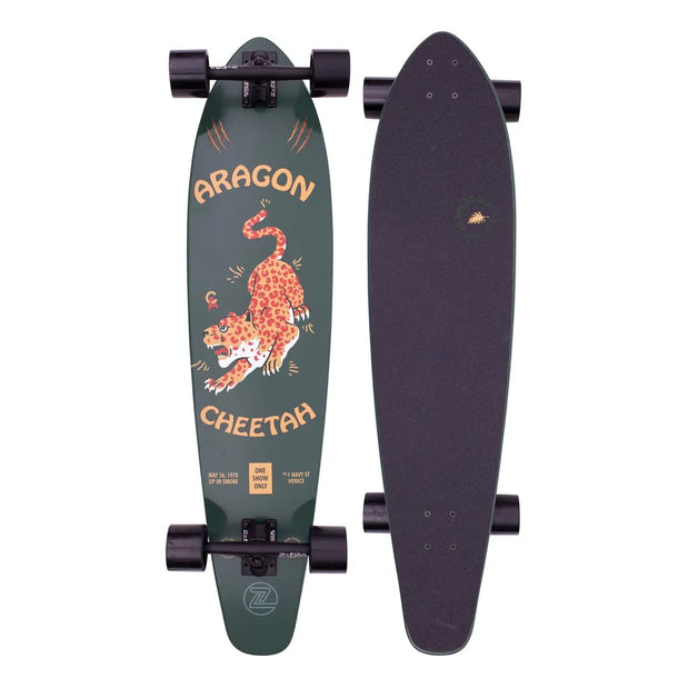 Z-Flex Cheetah Roundtail 39" Kicktail Longboard - Longboards USA