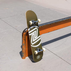 Z-Flex Logo Gold 7.8" Skateboard - Longboards USA
