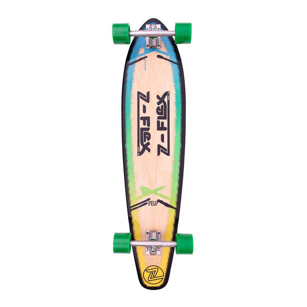 Z-Flex P.O.P Blue Fade 39" Kicktail Longboard - Longboards USA