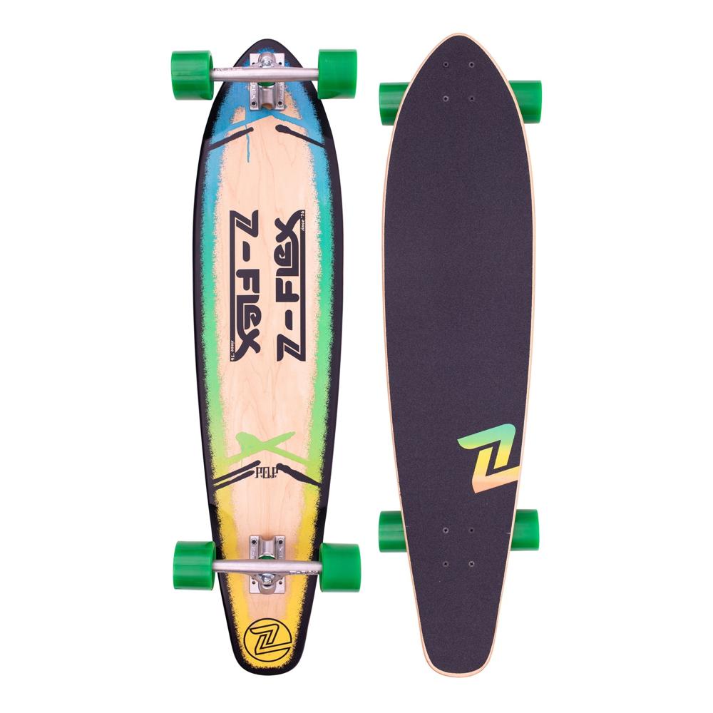 Z-Flex P.O.P Blue Fade 39" Kicktail Longboard - Longboards USA