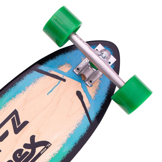 Z-Flex P.O.P Blue Fade 39" Kicktail Longboard - Longboards USA