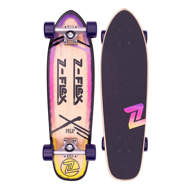 Z-Flex P.O.P Purple Fade 27" Cruiser - Longboards USA