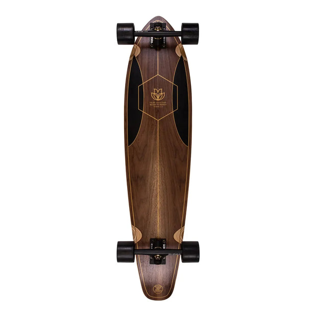 Z-Flex Ruins To Roses Roundtail 39" Kicktail Longboard.. - Longboards USA
