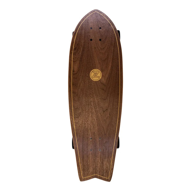 Z-Flex Ruins to Roses Surfskate Fish 31" Cruiser Longboard - Longboards USA