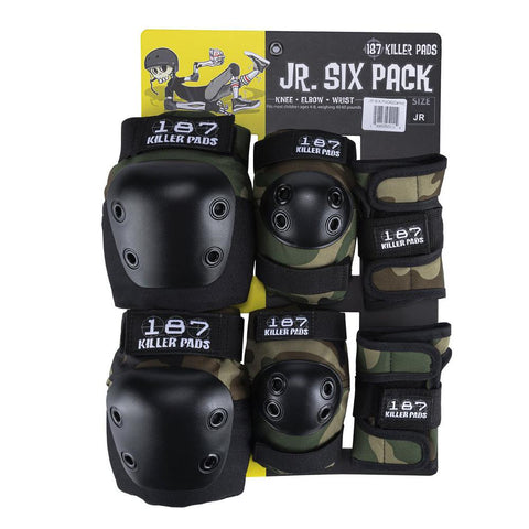  187 Killer Pads Skateboarding Knee Pads, Elbow Pads, and Wrist  Guards, Six Pack Pad Set, Black, Large/X-Large : Sports & Outdoors