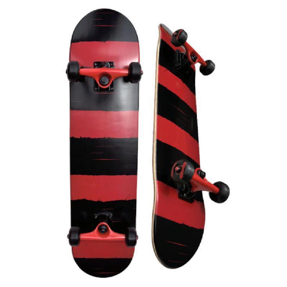 31" SDS Red Fat Stripe 7.5" Skateboard - Longboards USA