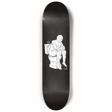 The Thinker Black 8.25" Custom Skateboard or Wall Art