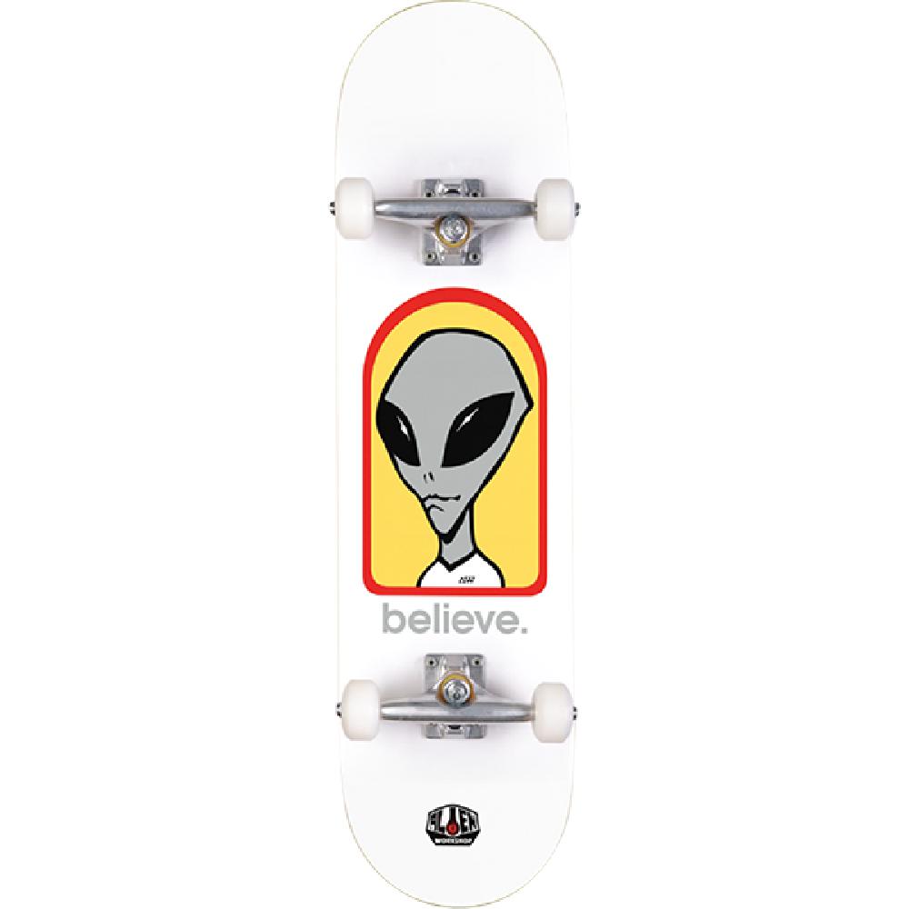 Alien Workshop Skateboards Believe White 8.0