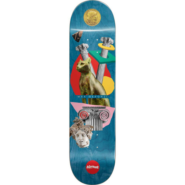 Almost Max Geronzi Relics Blue Resin-7 8.12" Skateboard Deck - Longboards USA