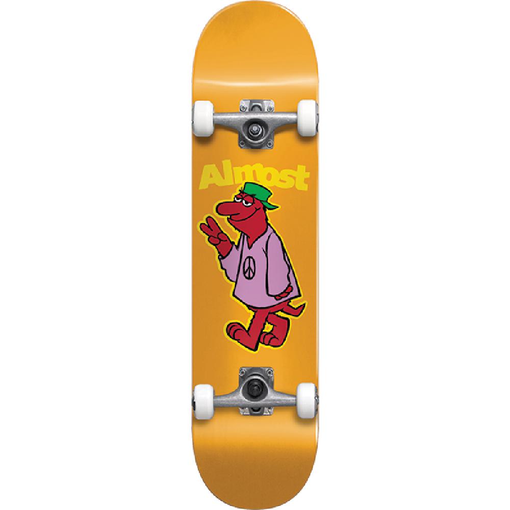 Almost Peace Out Orange First Push 7.875" Skateboard - Longboards USA