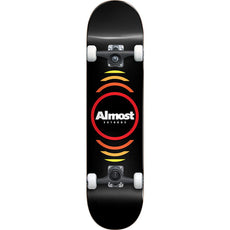 Almost Reflex Black First Push Softwheels 7.0" Complete Skateboard - Longboards USA