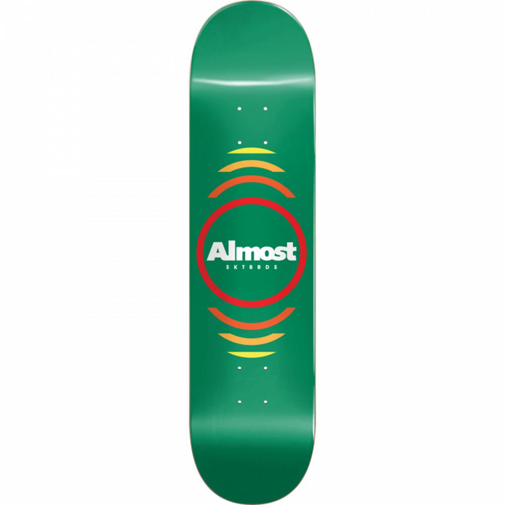 Almost Reflex Hybrid Green 7.37" Skateboard Deck - Longboards USA