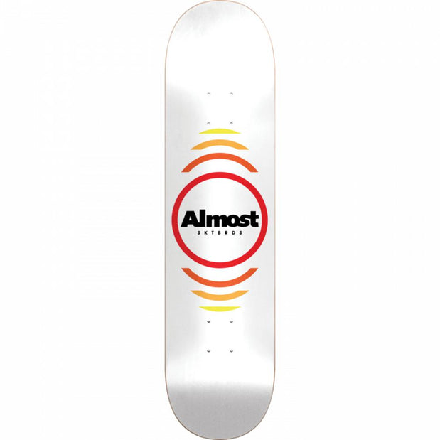 Almost Reflex White Hybrid 7.75" Skateboard Deck - Longboards USA