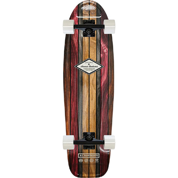 Aluminati The Wood Log 28" Cruiser Skateboard Complete - Longboards USA