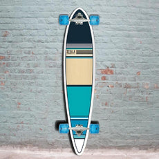 Aqua Blue Classic Stella 46" Pintail Longboard - Longboards USA