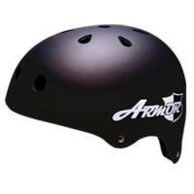Armor Helmet Pro Flat Black, One Size Fits All - EPS foam - Longboards USA